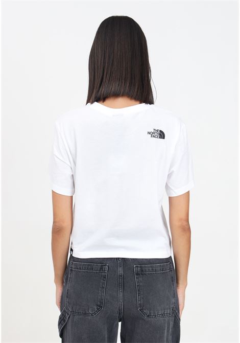 T-shirt a manica corta easy relaxed cropped bianca da donna THE NORTH FACE | NF0A8A6HFN41.